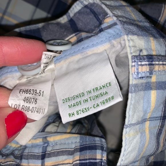 Lacoste Plaid 9” Shorts size 42 Medium - Picture 5 of 6